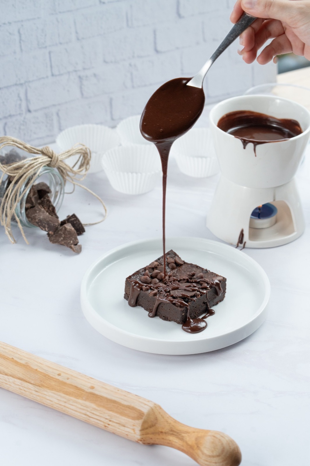 Brownie con chocolate artesanal Feelicia