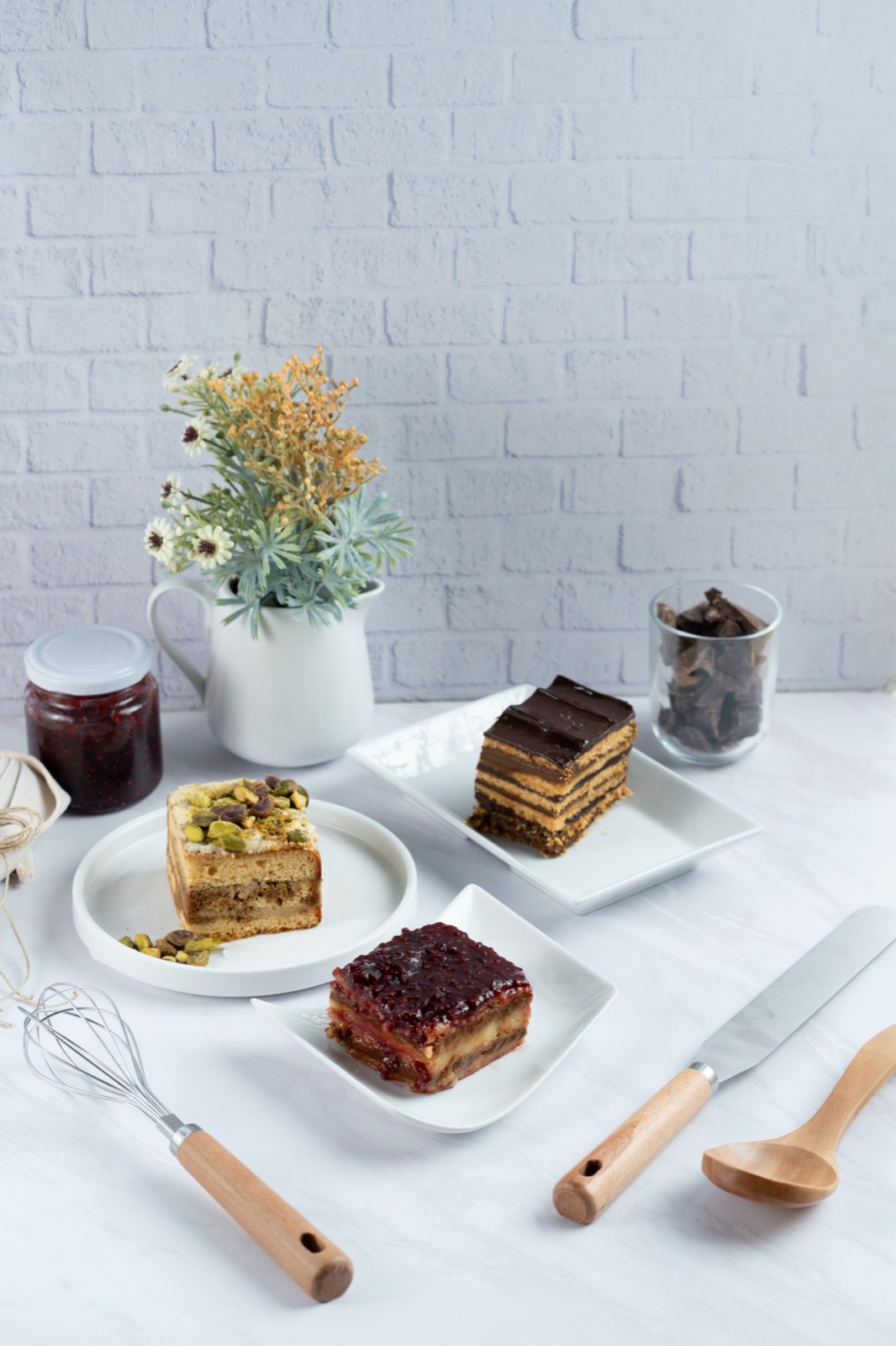Porciones de torta Feelicia